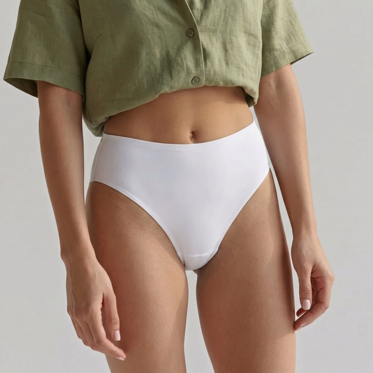 Tanga invisible con efecto alisador frontal — Cintura alta
