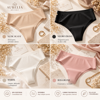 Tanga invisible con efecto alisador frontal — Cintura alta