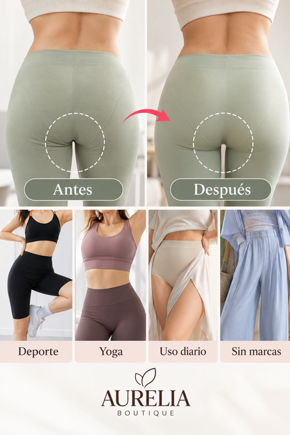 Calzón invisible con efecto alisador frontal — Tiro alto y cobertura completa