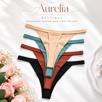 Tanga invisible con efecto alisador frontal — Tiro bajo